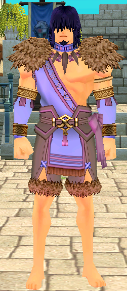Equipped Giant Shamala Outfit (M) viewed from the front