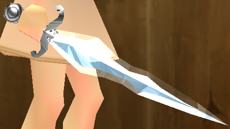Equipped Crystal Sword