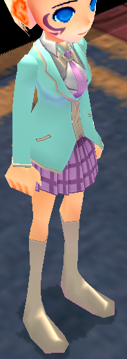 Equipped Mabinogi School Uniform (F) viewed from an angle