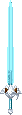 Inventory icon of Leminia's Holy Moon Sword (Blue Blade)