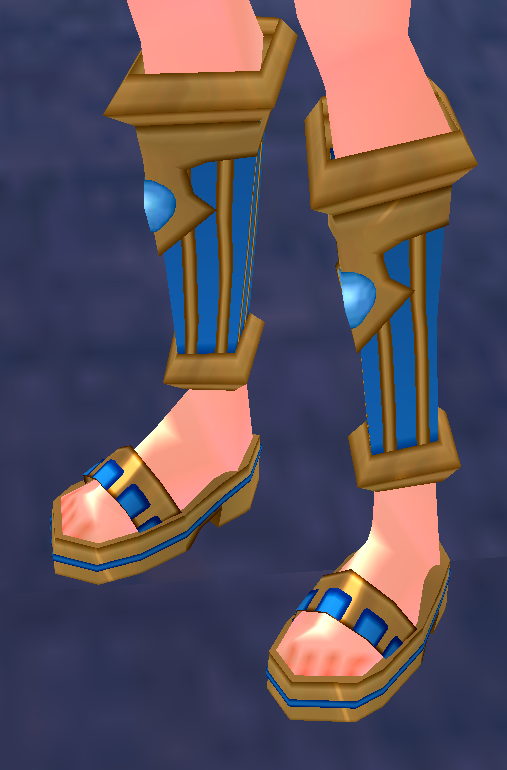 Equipped Desert Guardian Sandals (M) viewed from an angle
