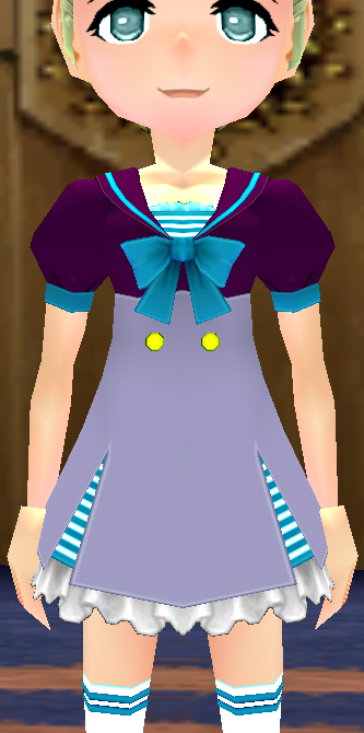 Equipped Sailor Uniform (F) (Dyed) viewed from the front