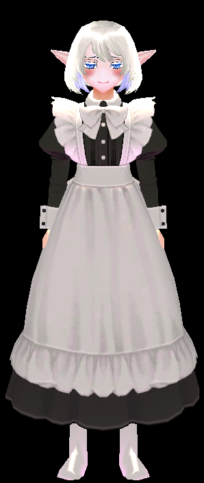 Equipped Classic Maid Dress (F) viewed from the front