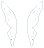 Icon of White Floral Fairy Wings