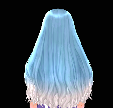 Equipped Female Etain Wig viewed from the back