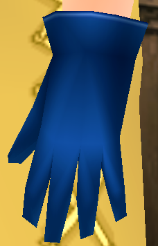 Equipped Hamlet's Gloves viewed from the side