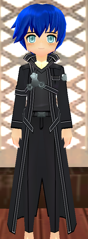 Equipped Kirito SAO Outfit (Default) viewed from the front