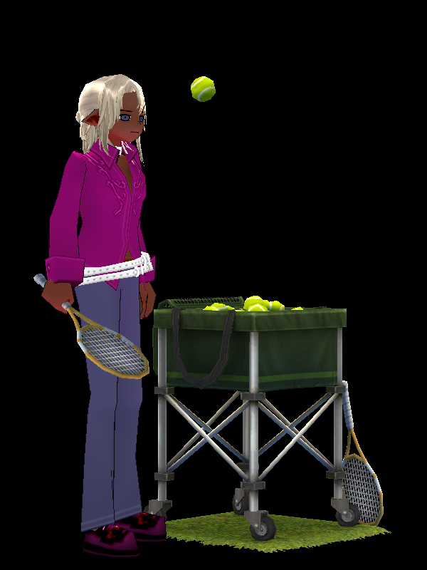 Seated preview of Tennis Racket and Ball Basket