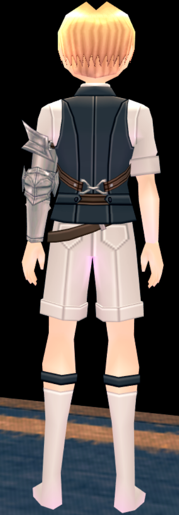 Equipped Battle Butler Short Outfit (M) viewed from the back