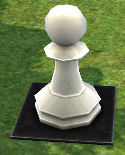 Building preview of Homestead Chess Piece - White Pawn and Black Square