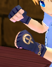 Equipped Royal Mage Gloves (M) viewed from an angle