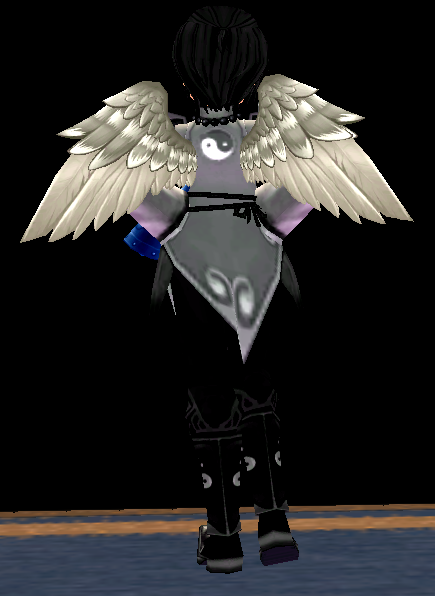 Equipped Sparrow Wings (Dyeable) viewed from the back