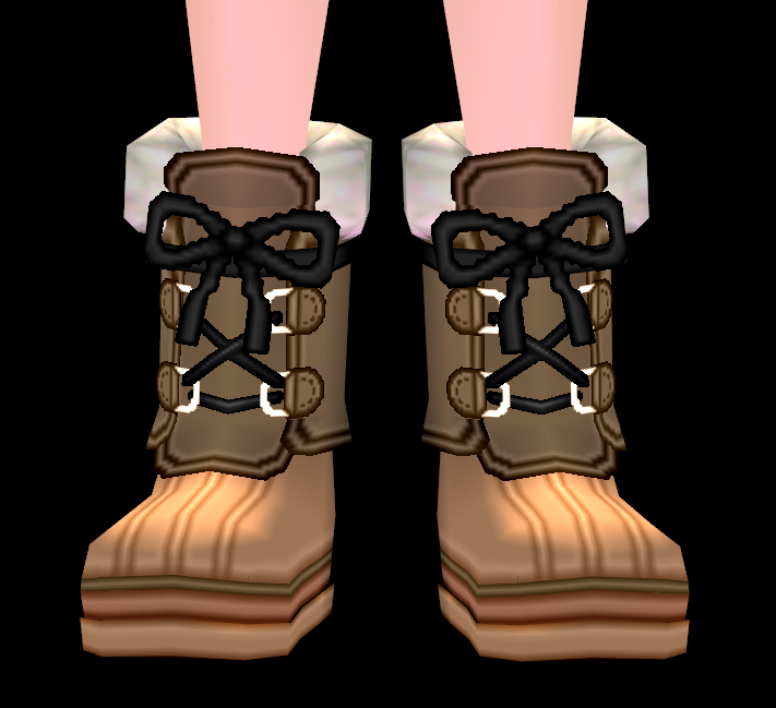 Equipped Cheerful Snowflake Boots (M) viewed from the front
