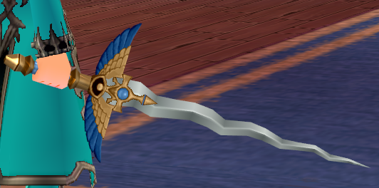 Equipped Sandstorm Sword