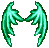 Emerald Twinkling Devil Wings