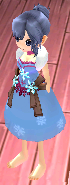 Equipped Snowflake Dress viewed from an angle