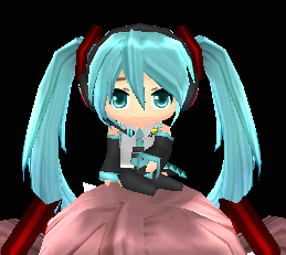 Equipped Teeny Hatsune Miku viewed from the front
