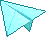 Building icon of Sky Blue Paper Airplane