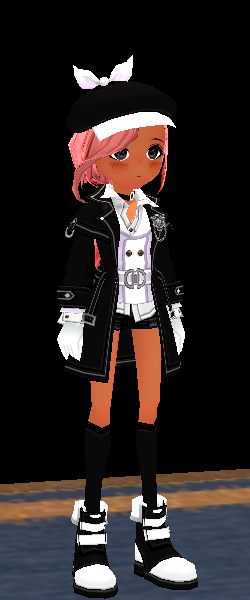 Equipped Female Detective Set viewed from an angle