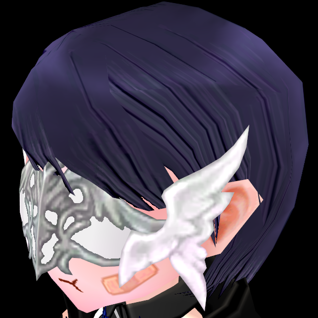 Equipped Angelic Saint Masque (Face Accessory Slot Exclusive) viewed from an angle