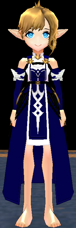 Equipped Cleric Robe Outfit (F) viewed from the front